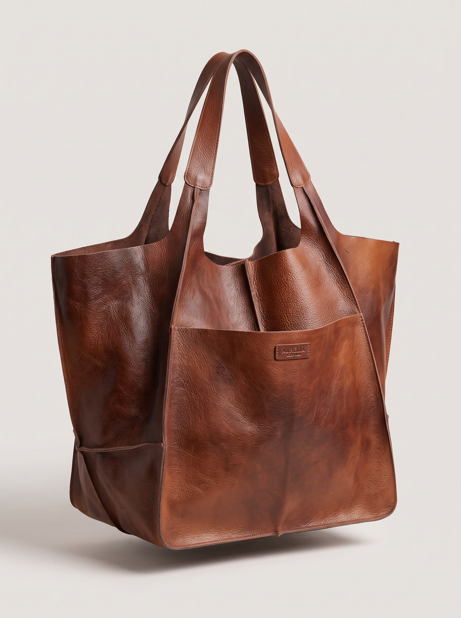 Zara Elegante Weekender-Tasche Braun
