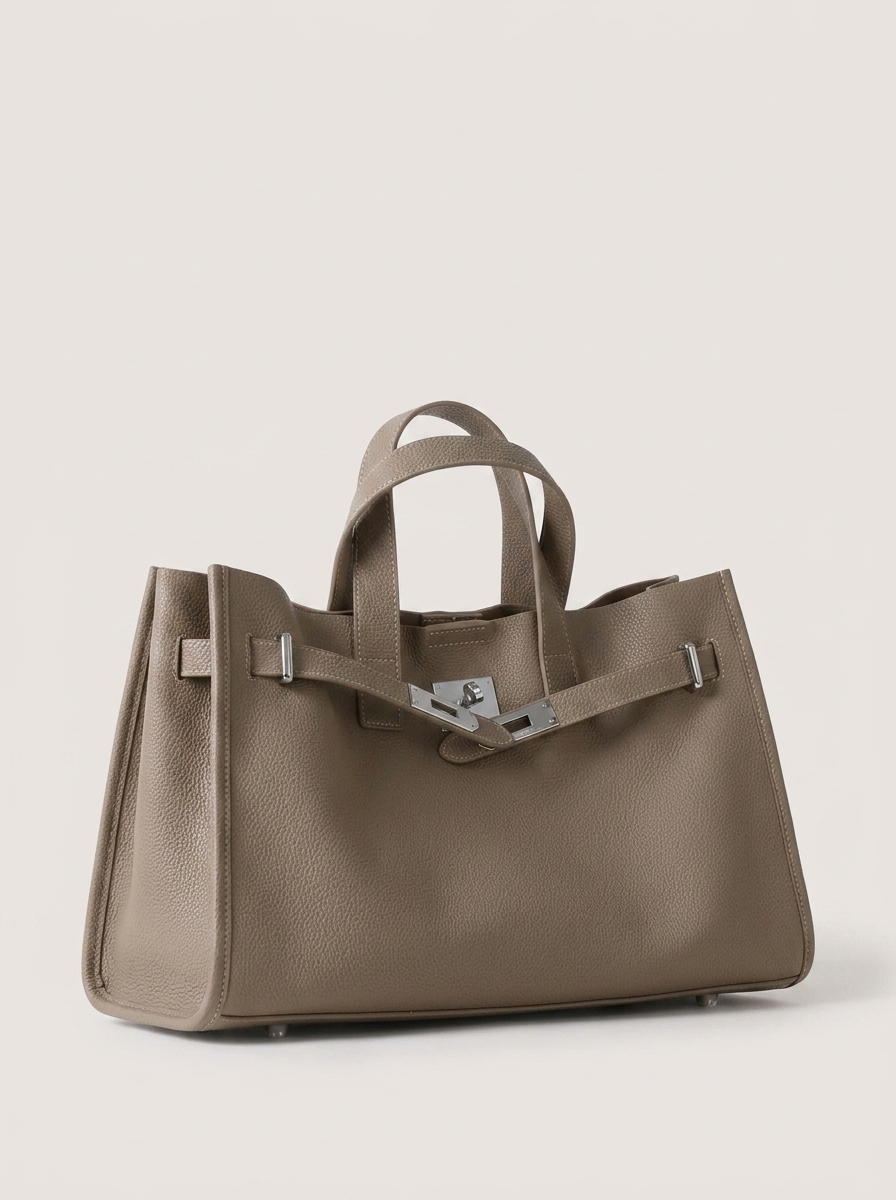 Loha Grosse Schultertasche Beige
