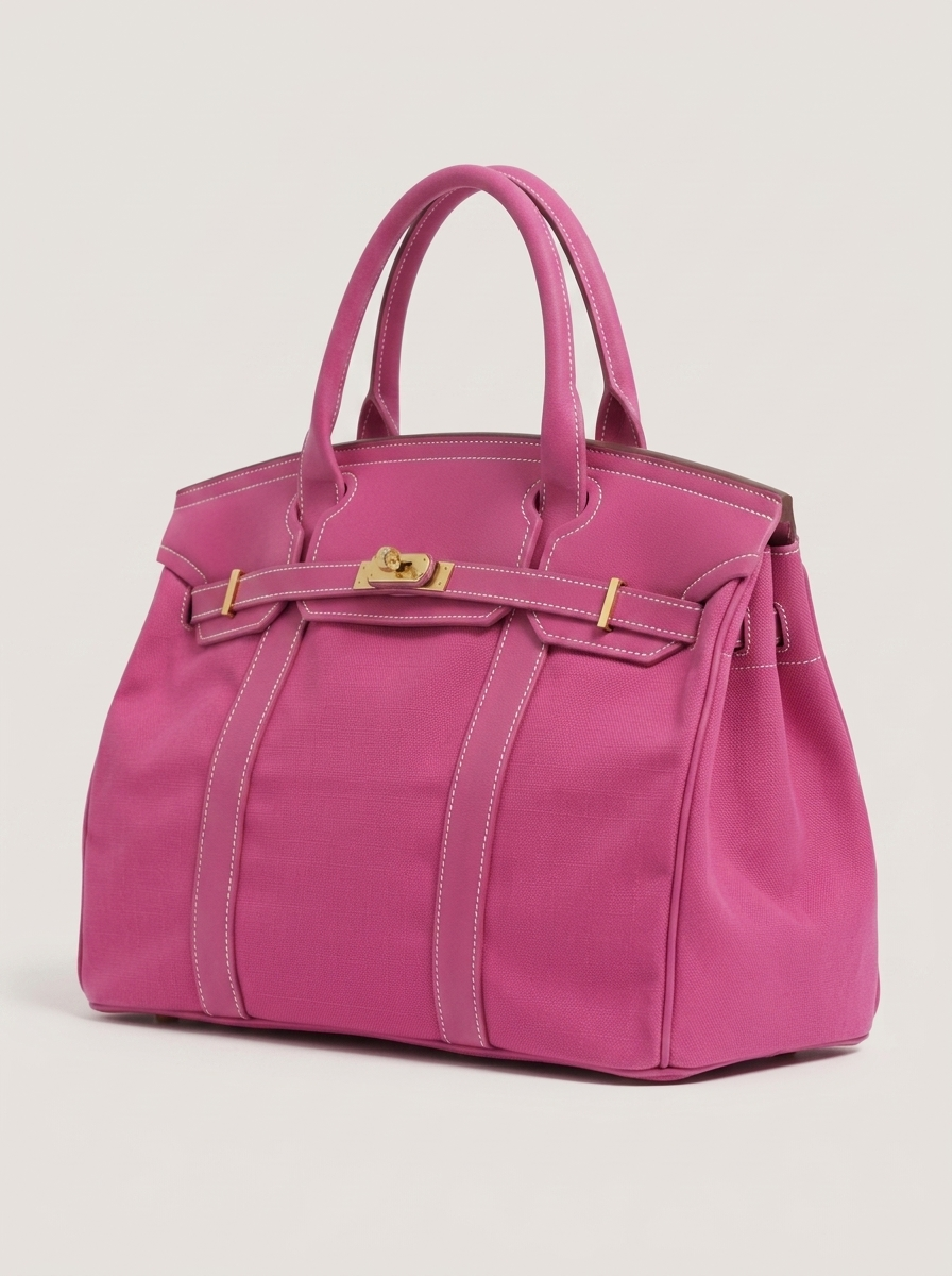 Le Batkin Canvas Shopper Rosa