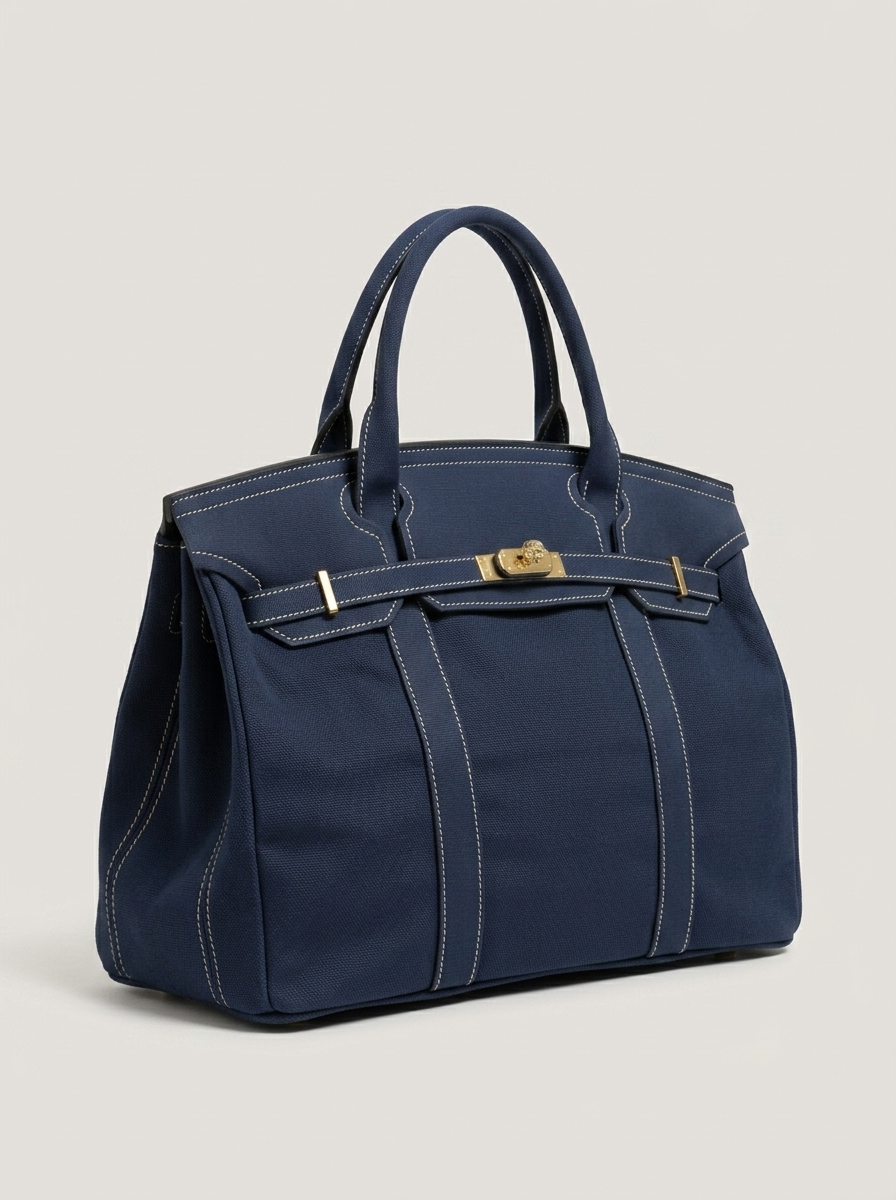 Le Batkin Canvas Shopper Blau