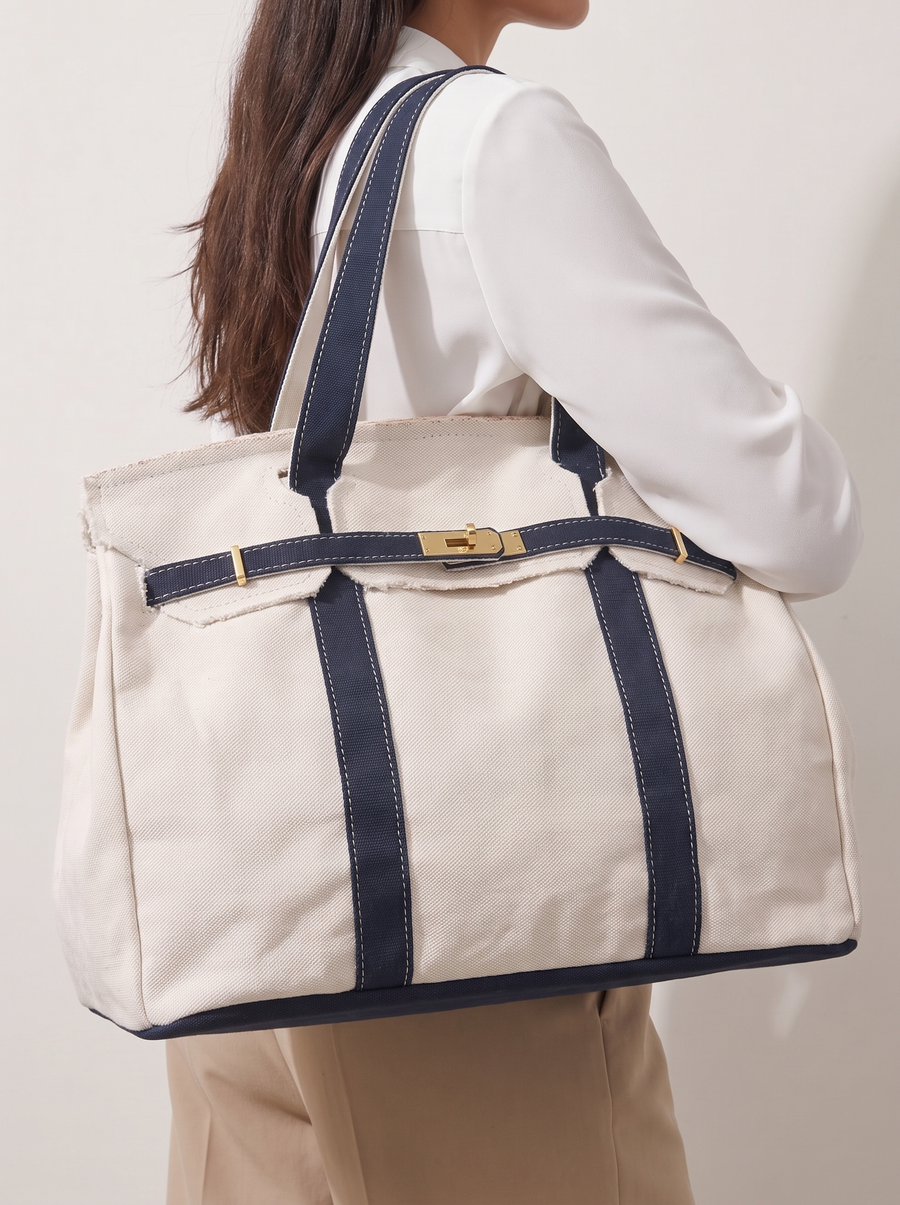 Le Batkin Canvas Shopper - Trageaufnahme