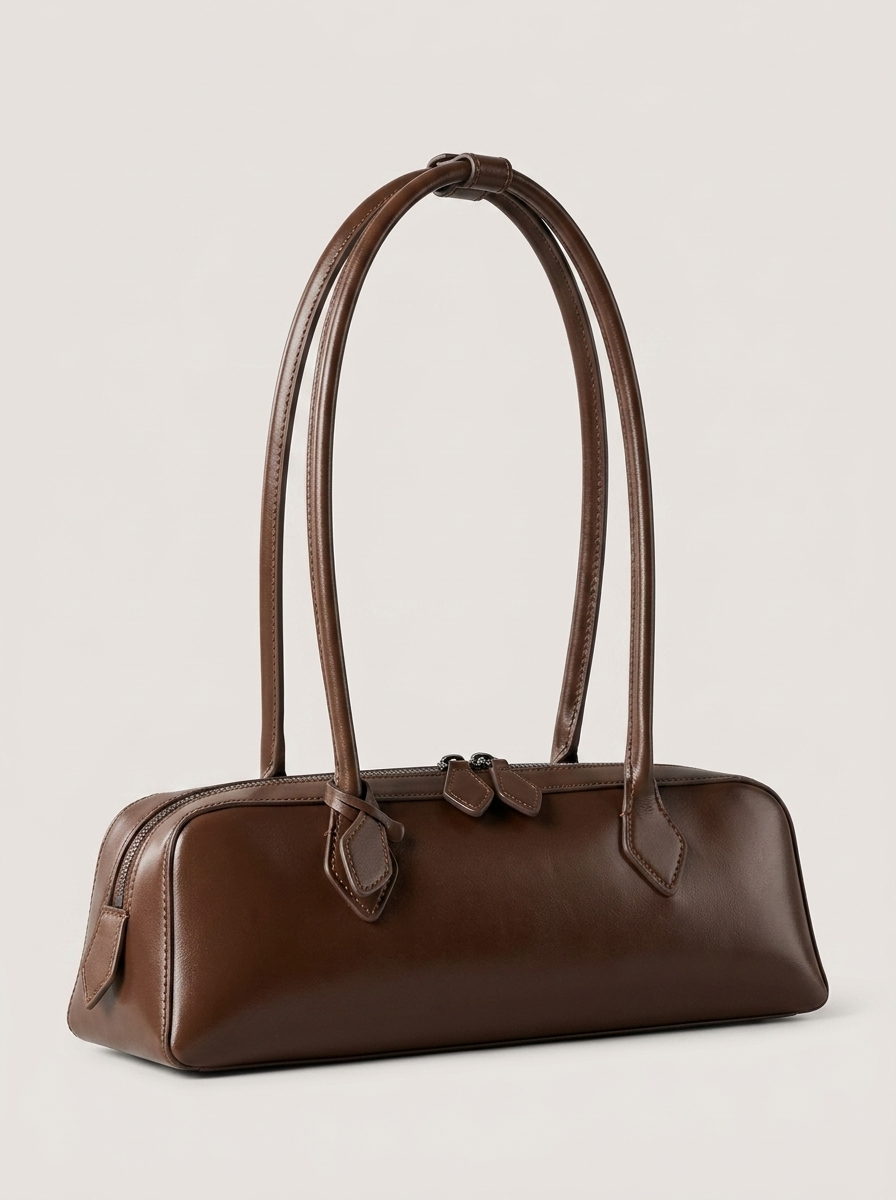 Luzia Schultertasche Kaffeebraun