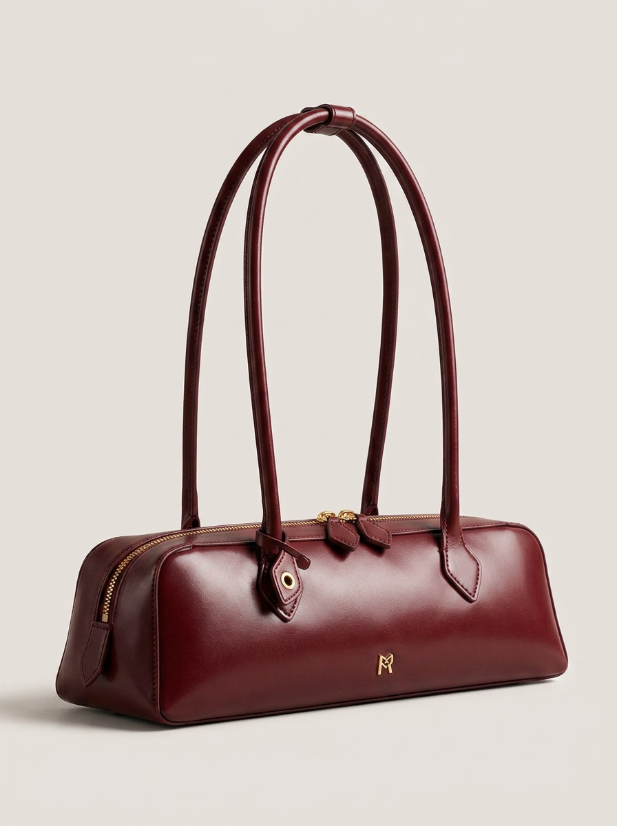 Luzia Schultertasche Weinrot