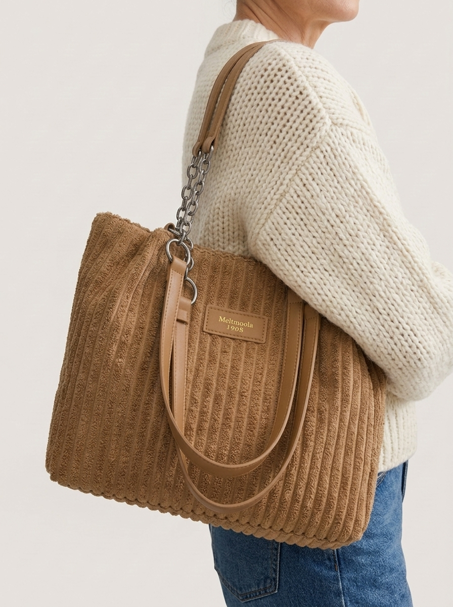 Xella Schultertasche Khaki am Modell