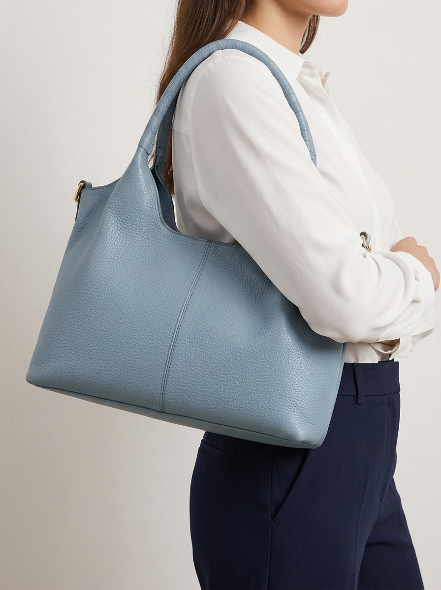 Aryna Tasche Blau with model