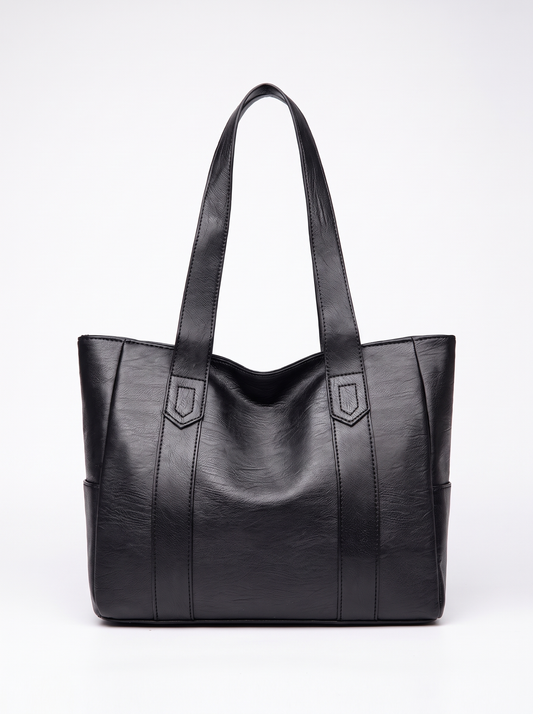 Nina Schultertasche mit Ziernähten