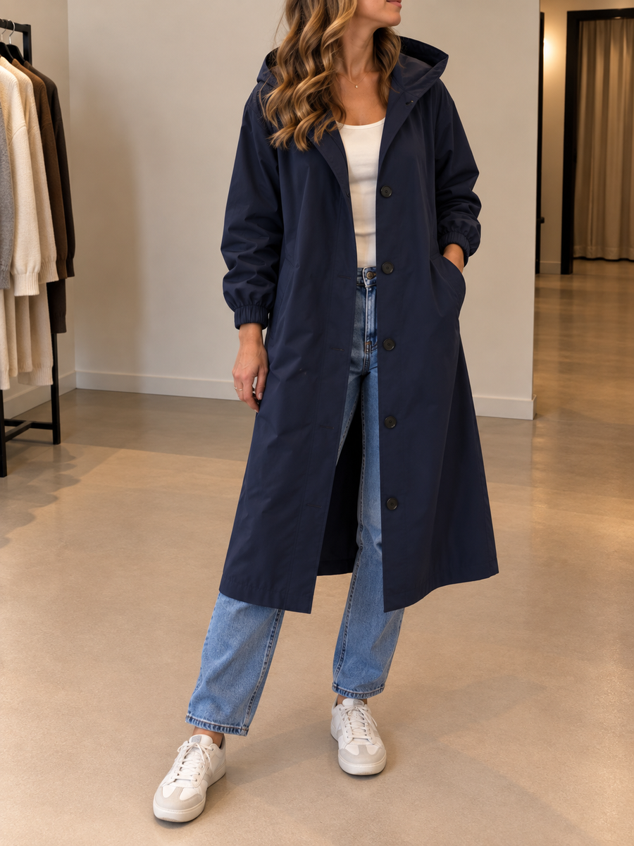 Vessa Trenchcoat mit Kapuze
