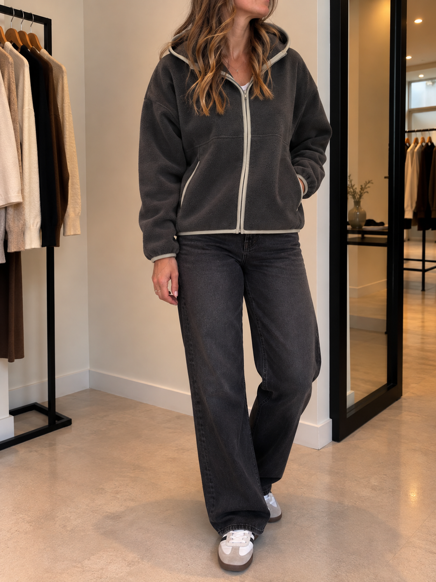 Edina Hoodie mit Kontrastdetails