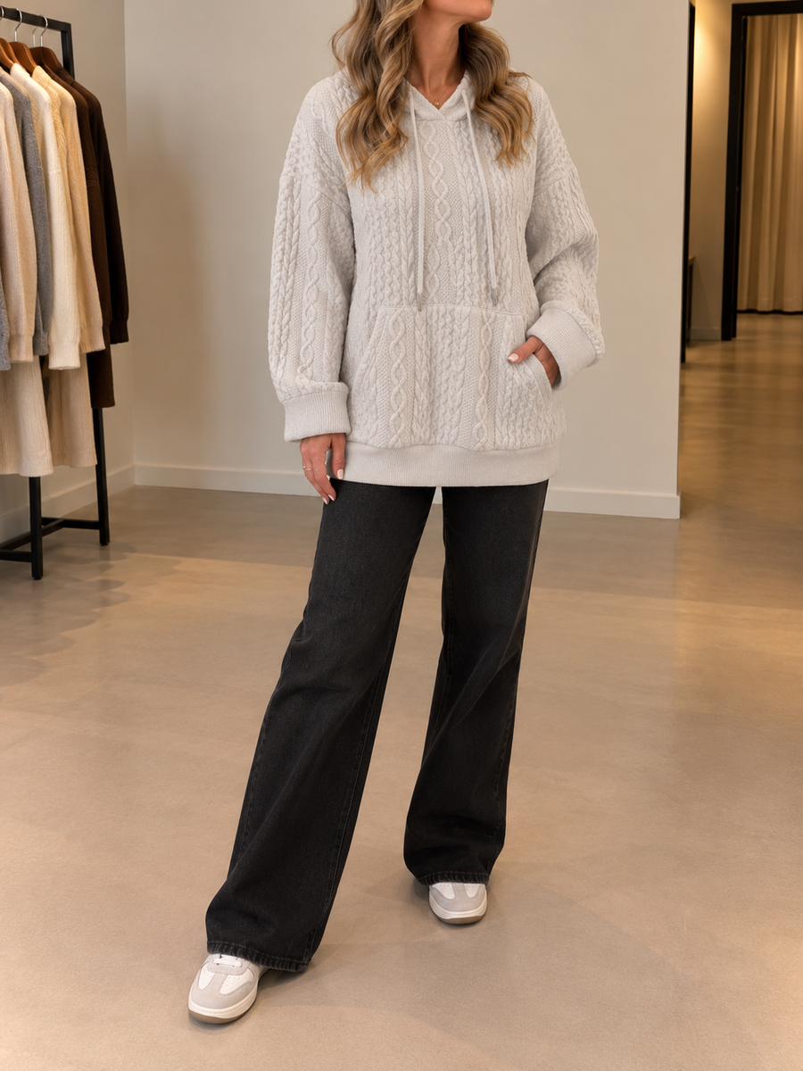 Luzia Pullover mit Zopfmuster