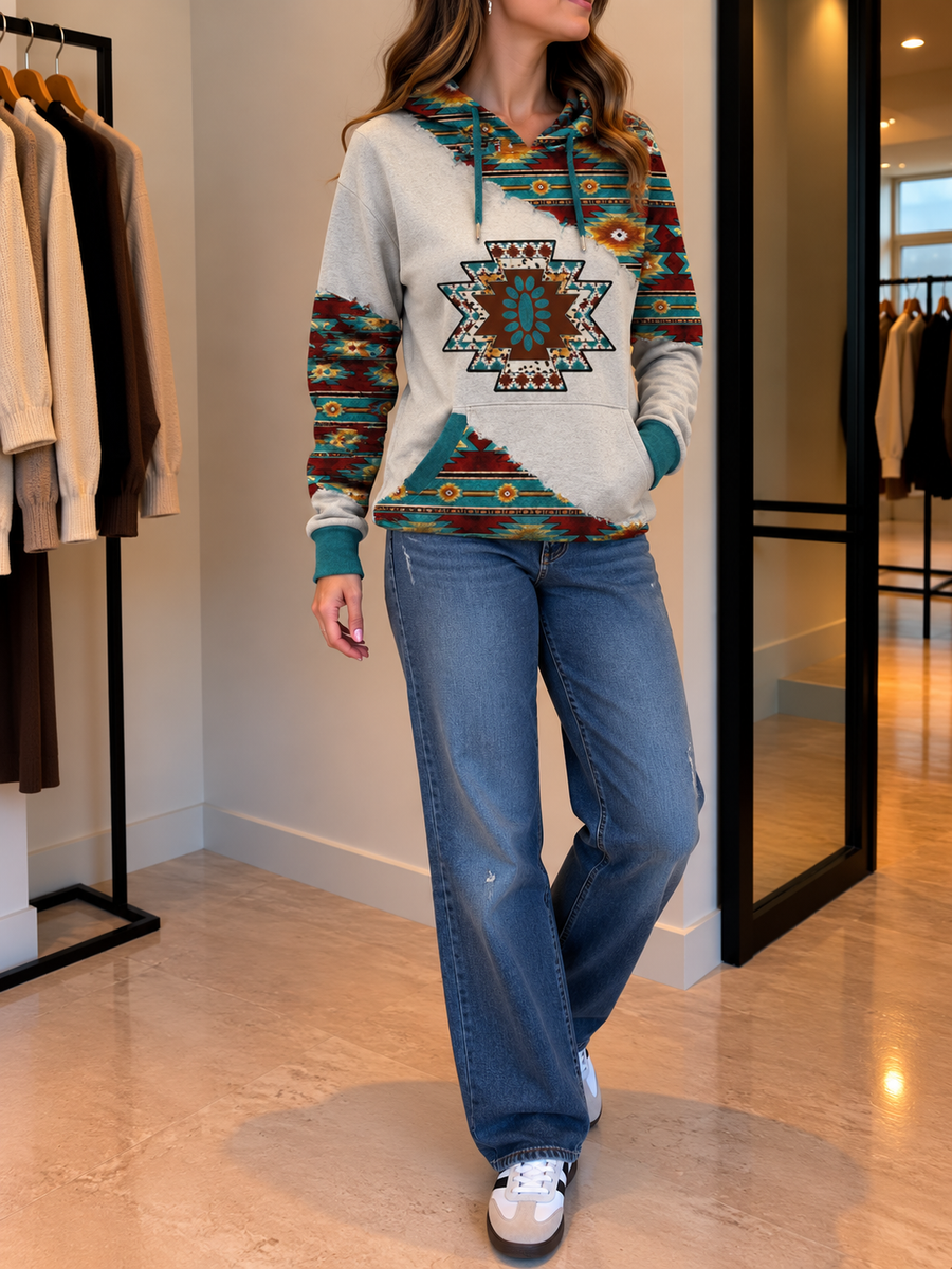 Kalina Hoodie mit Ethno-Muster