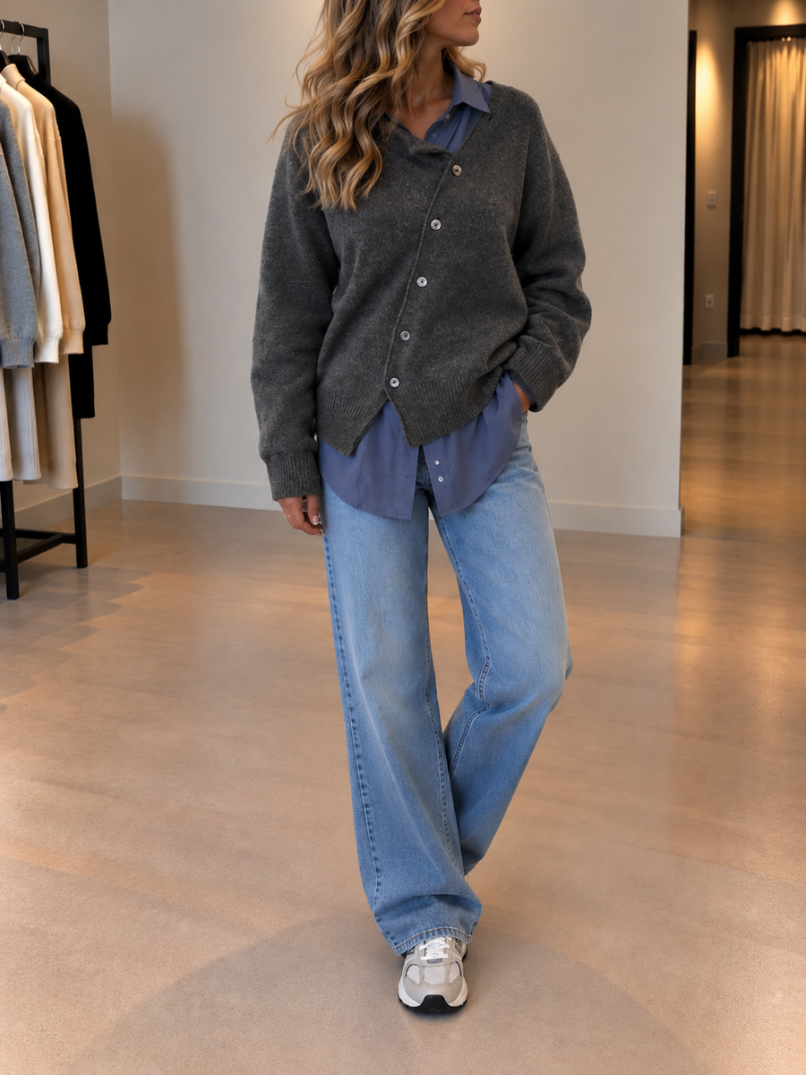 Edda Oversized Strickjacke
