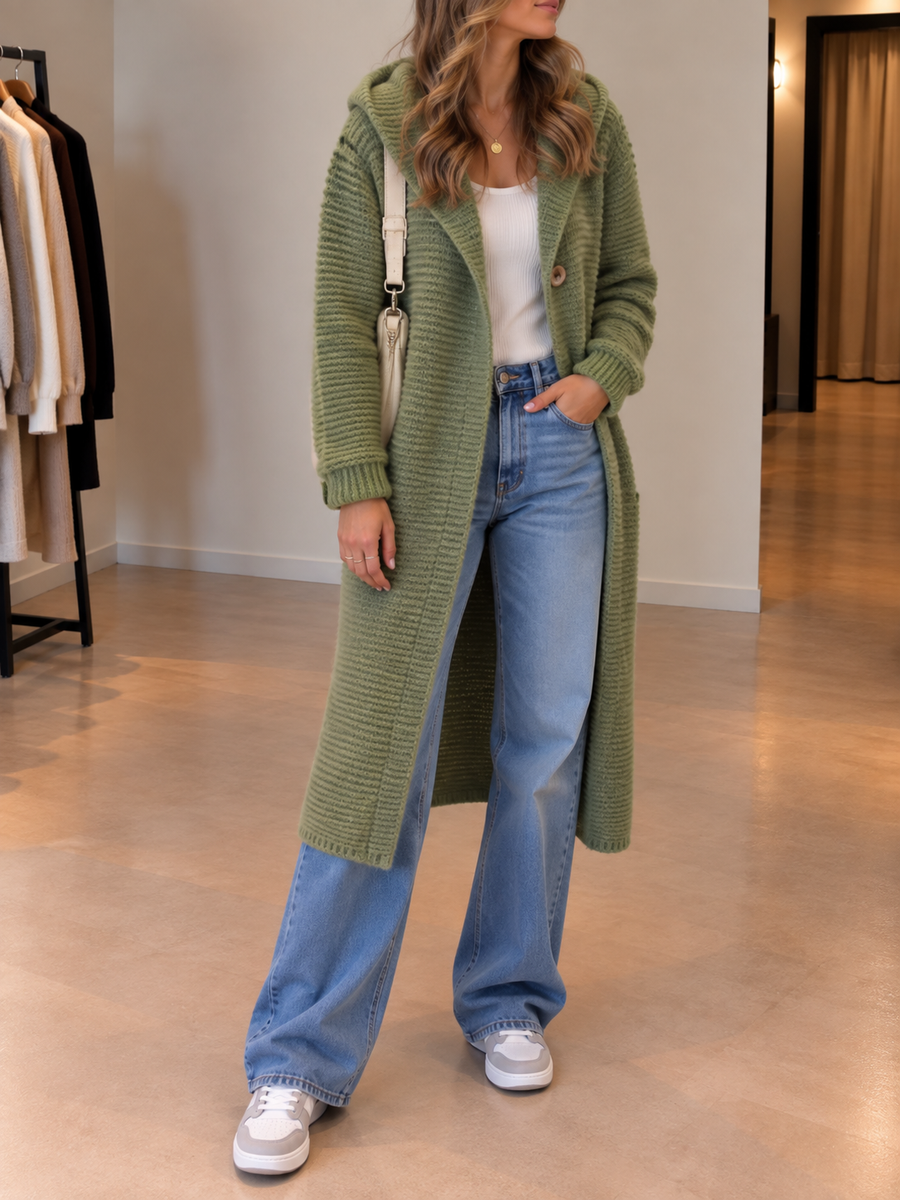 Aida lange Strickjacke