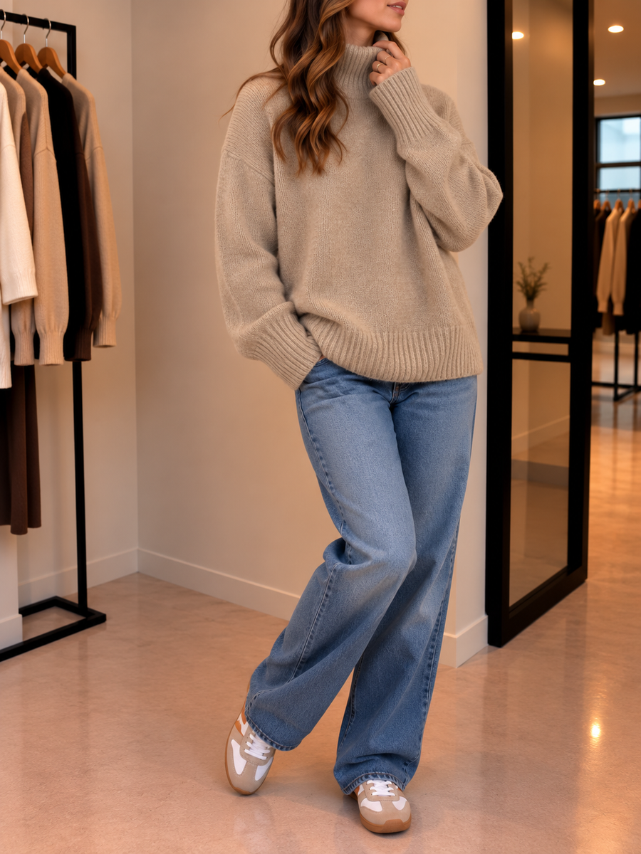 Tamina Oversized Rollkragenpullover
