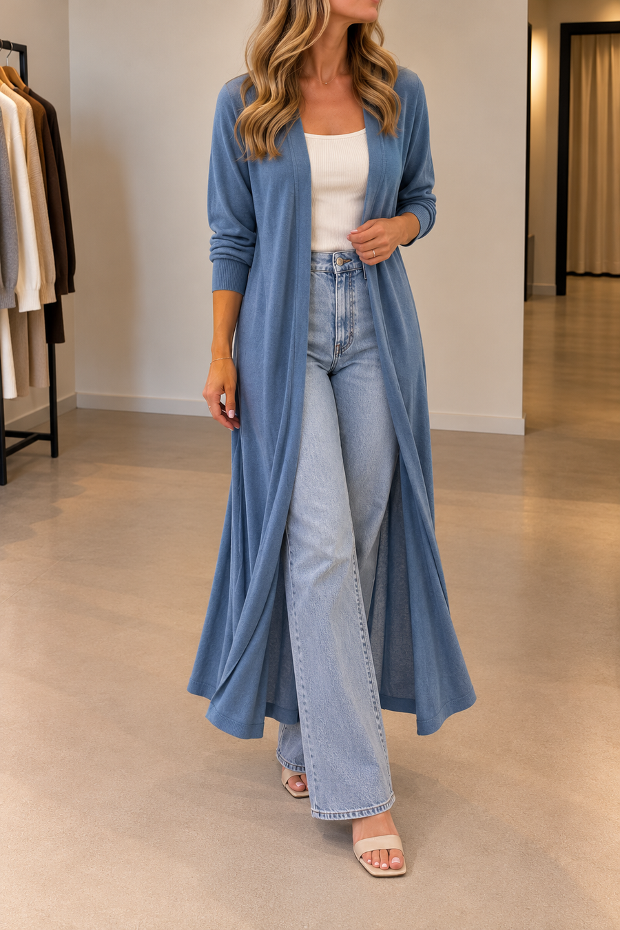 Mirelle lange Strickjacke