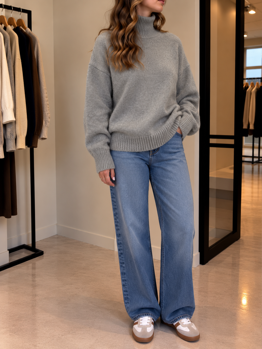 Tamina Oversized Rollkragenpullover