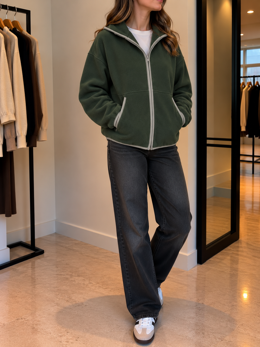 Edina Hoodie mit Kontrastdetails