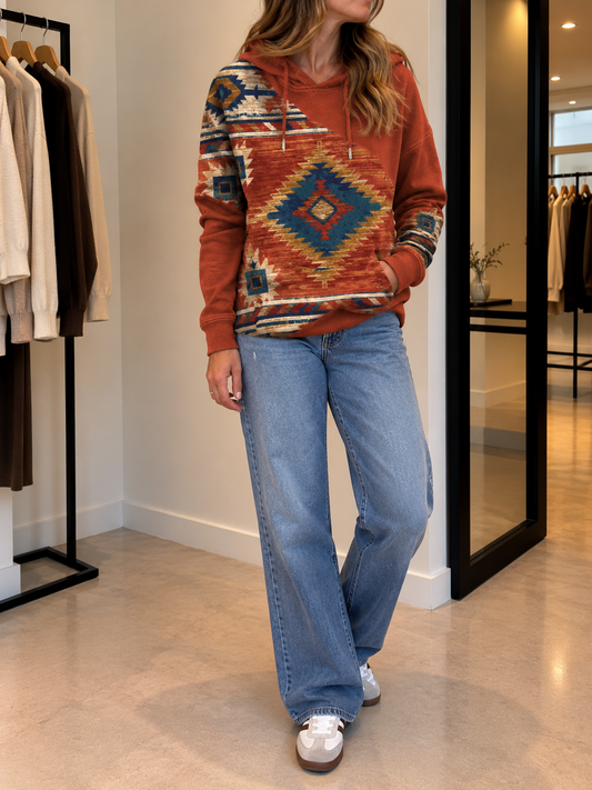 Kalina Hoodie mit Ethno-Muster