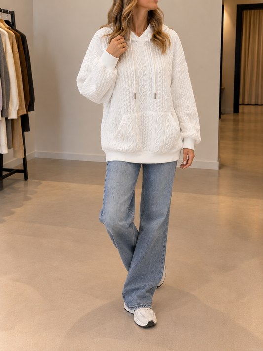 Luzia Pullover mit Zopfmuster