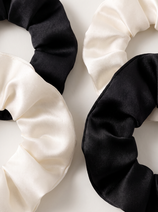 Rosa Mae Satin Scrunchies 4er-Set