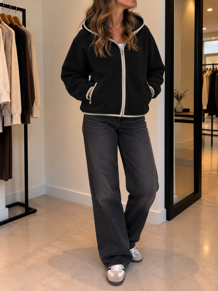 Edina Hoodie mit Kontrastdetails