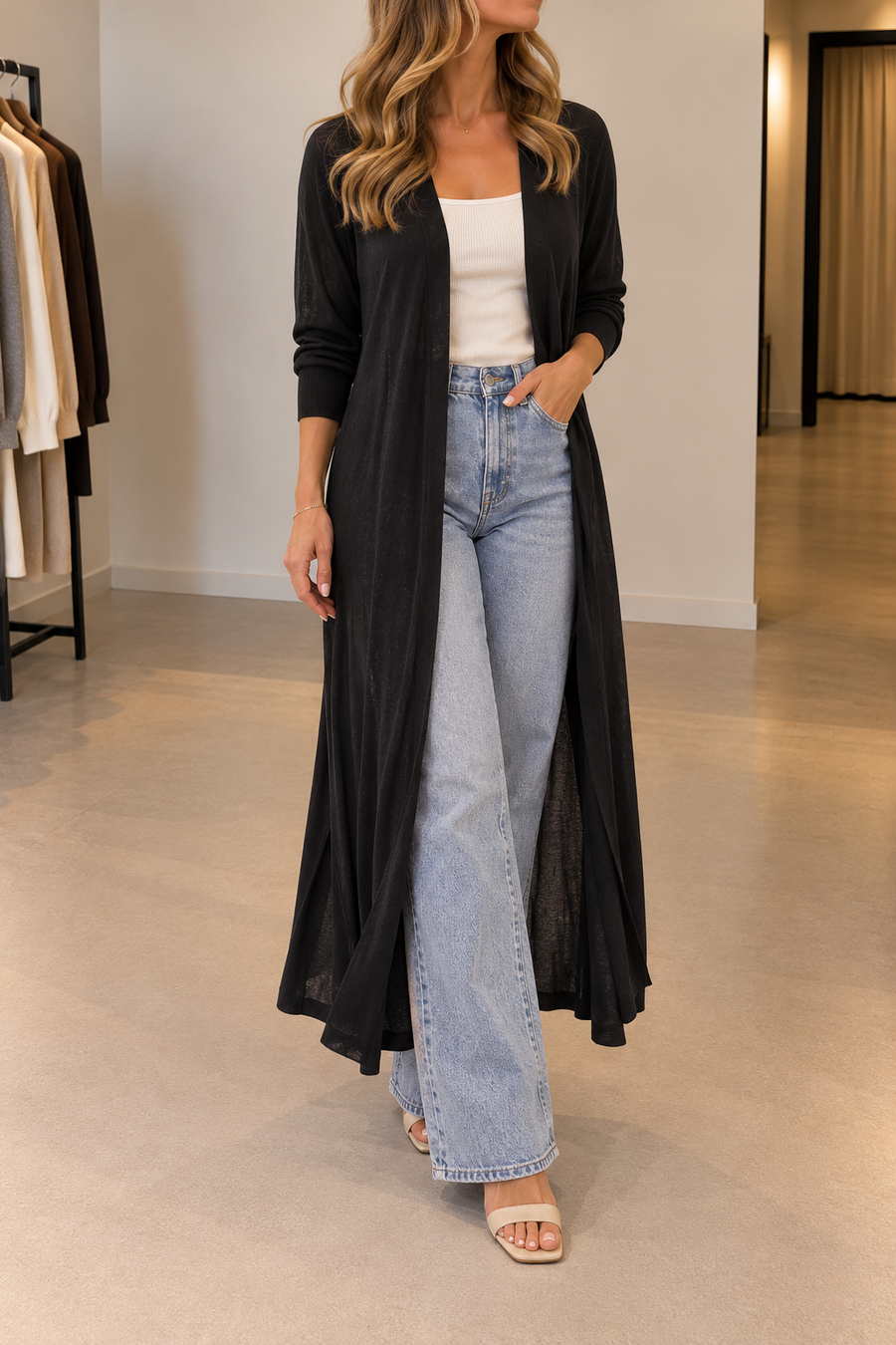 Mirelle lange Strickjacke