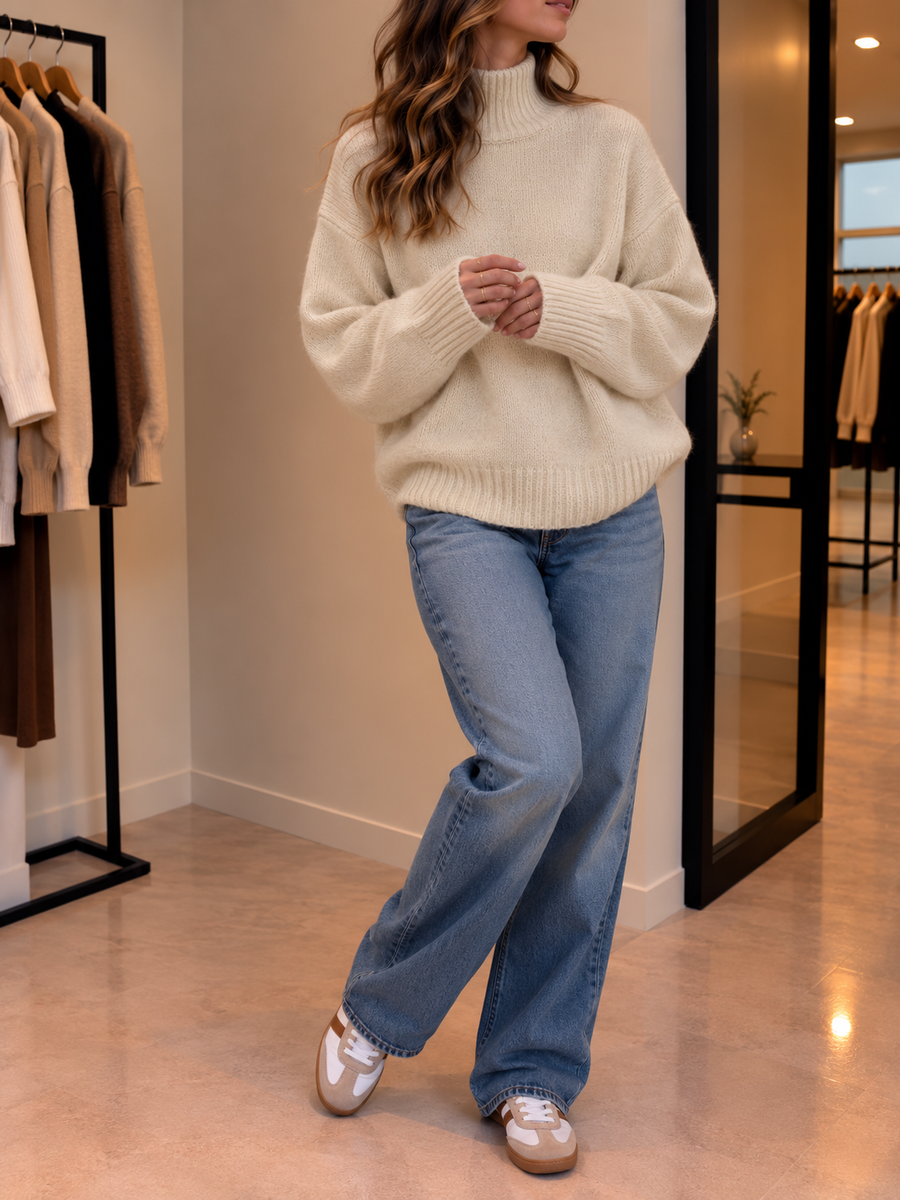 Tamina Oversized Rollkragenpullover