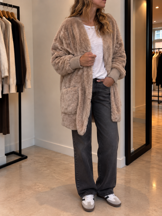 Tamia Strickjacke mit Kapuze