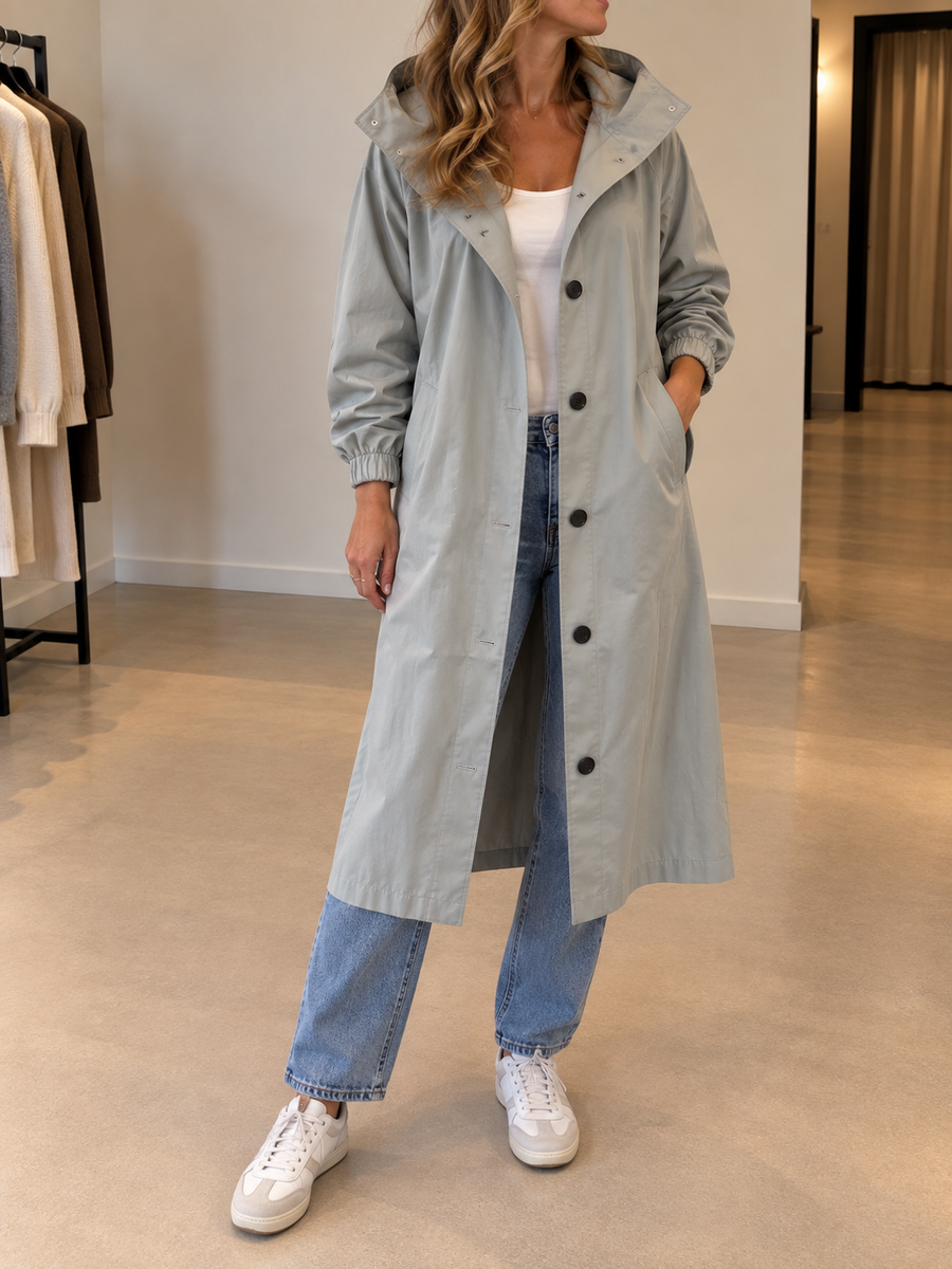 Vessa Trenchcoat mit Kapuze