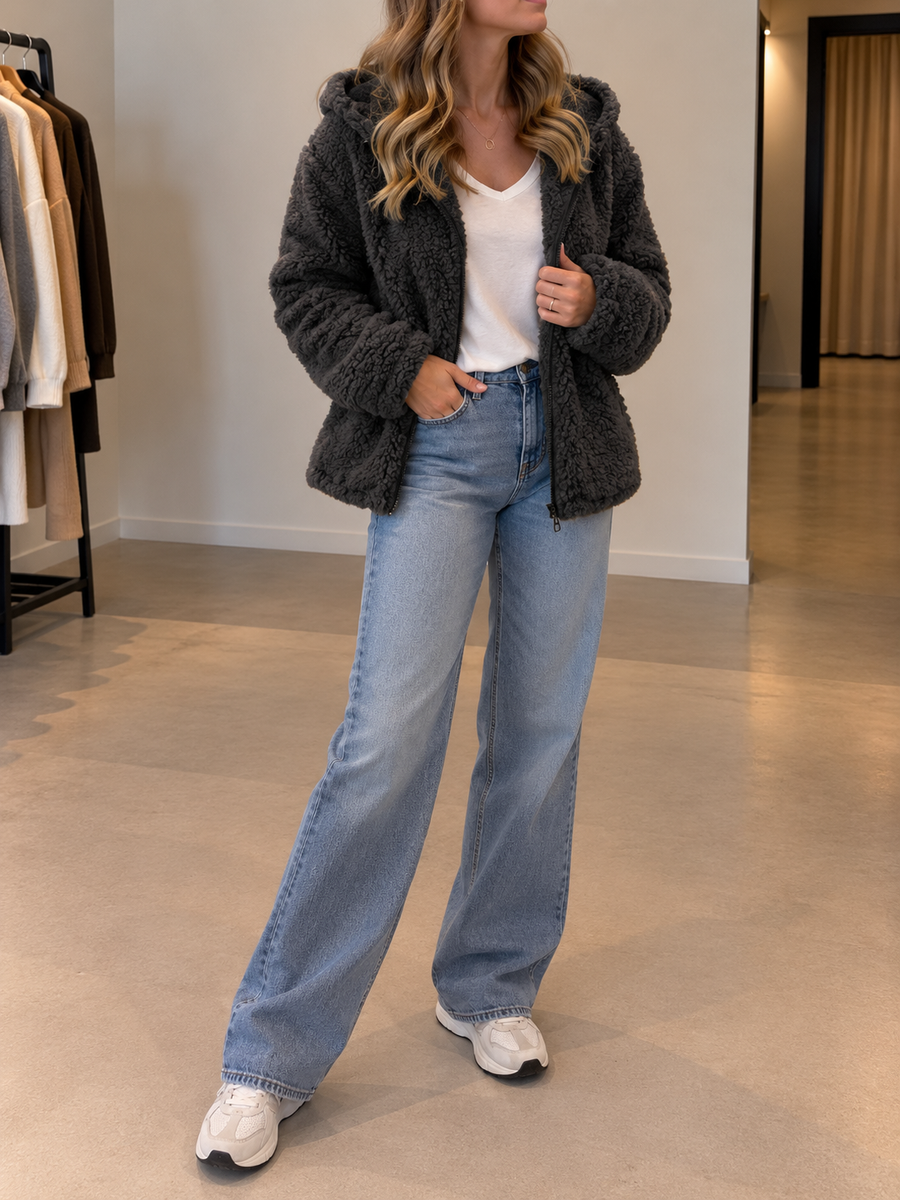 Carly Teddy-Fleecejacke