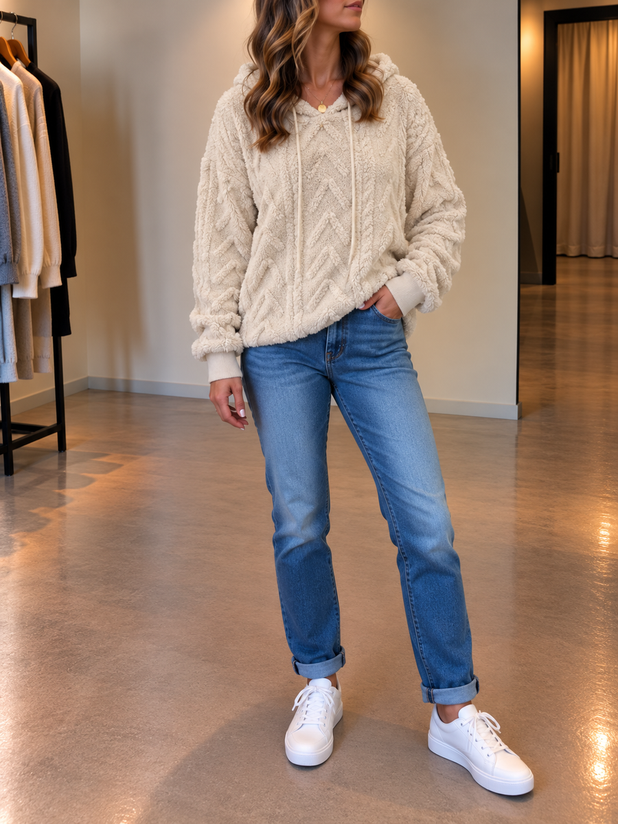 Carolina Pullover mit Zopfmuster
