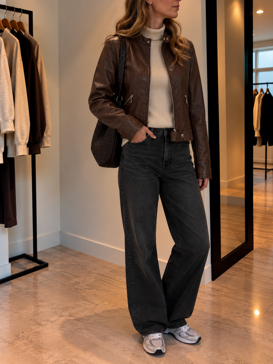 Fatima kurze Bikerjacke