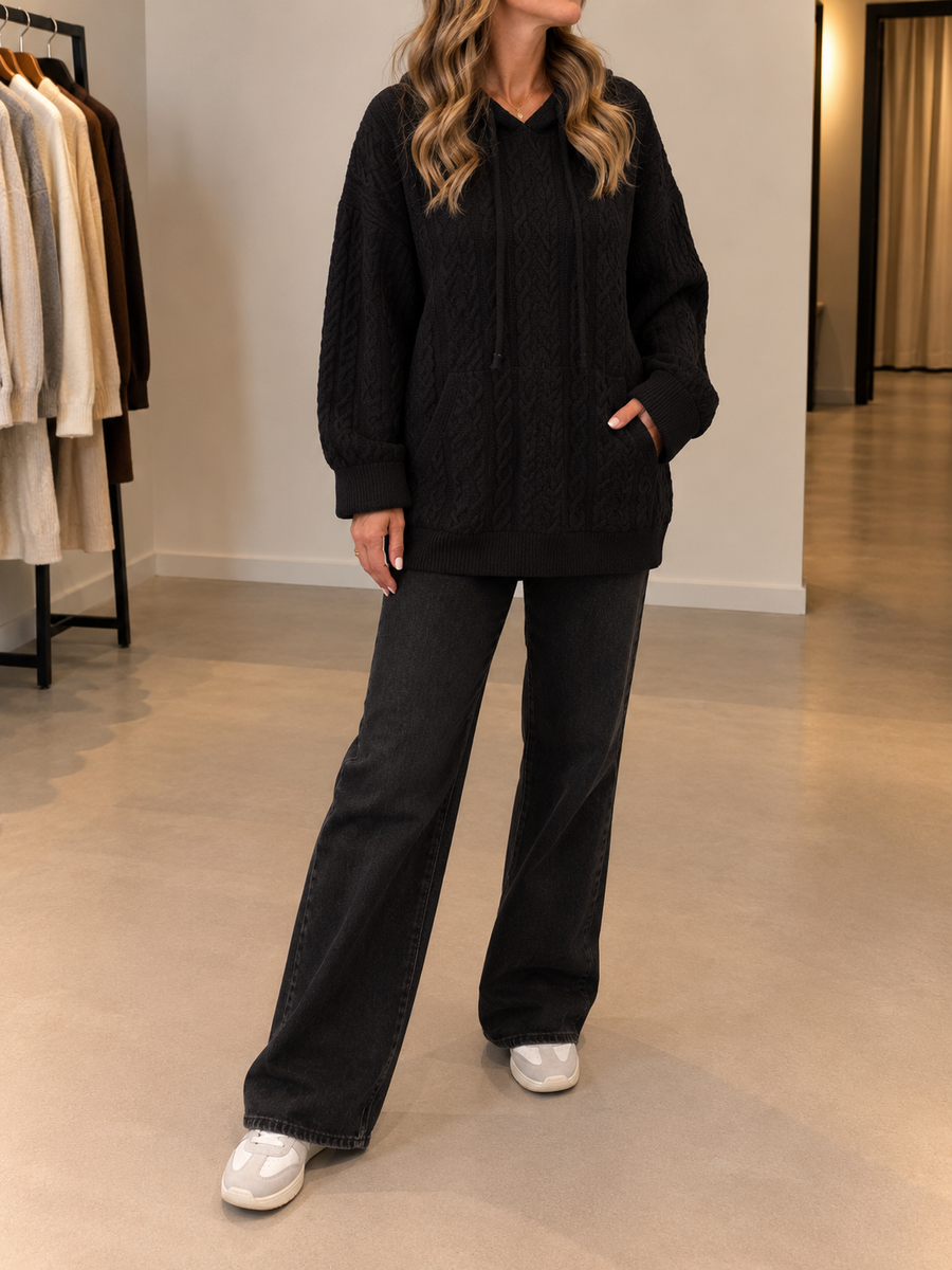 Luzia Pullover mit Zopfmuster