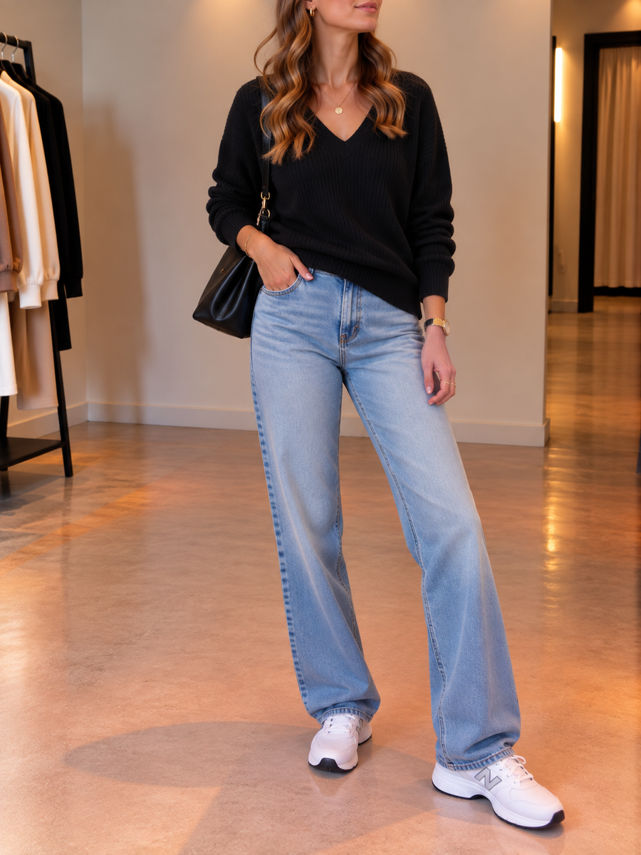 Miruna Pullover mit gekreuzter Front