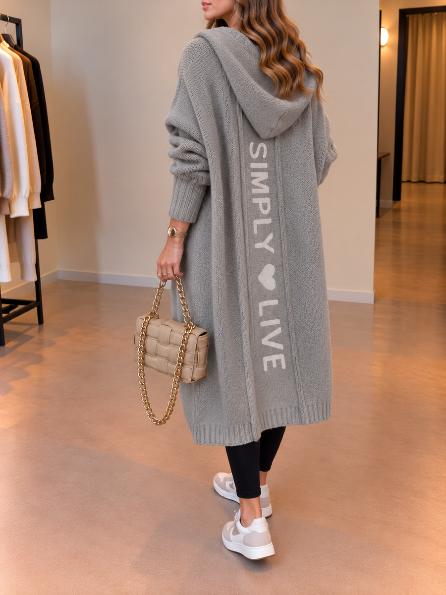 Fenja lange Strickjacke