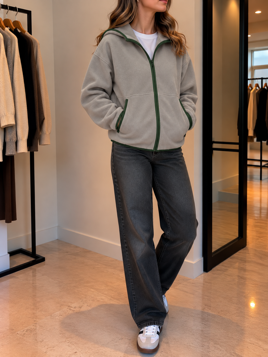 Edina Hoodie mit Kontrastdetails