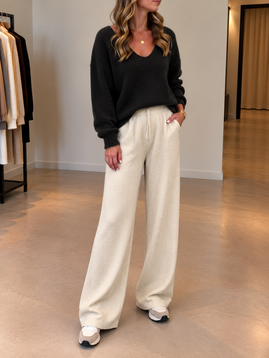 Lenya Pullover mit V-Ausschnitt