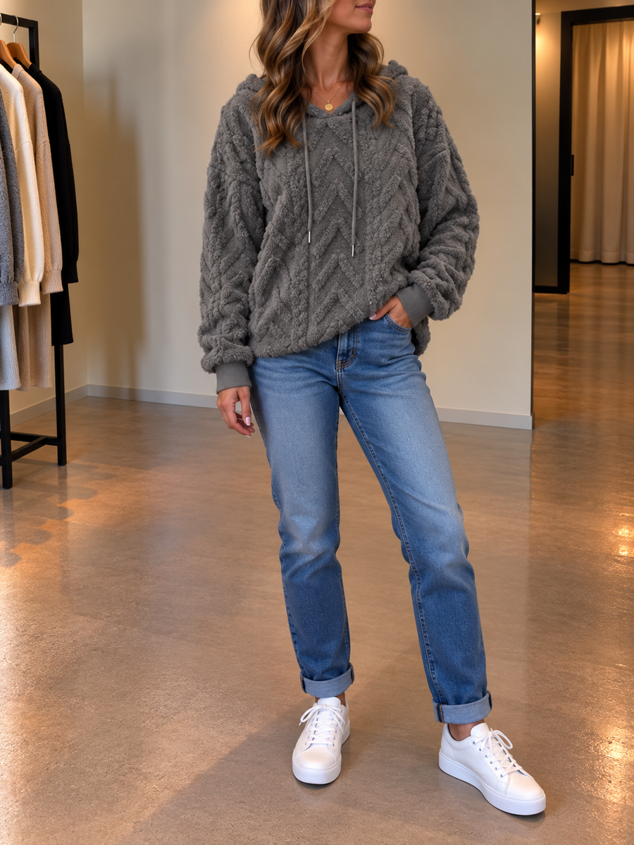 Carolina Pullover mit Zopfmuster