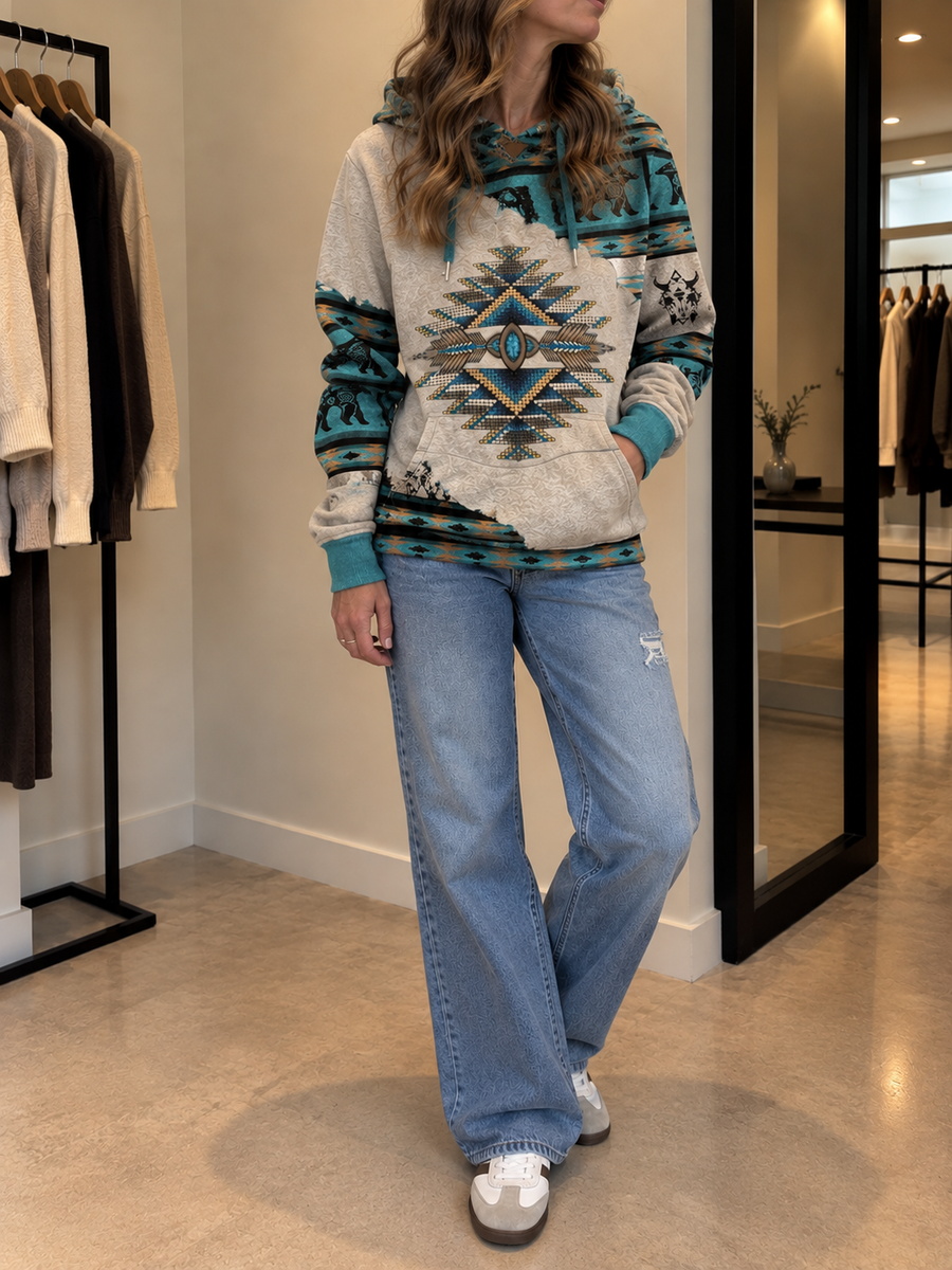 Kalina Hoodie mit Ethno-Muster