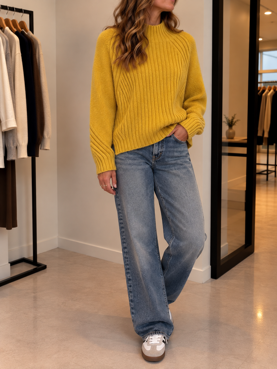 Dorette Pullover mit Stehkragen