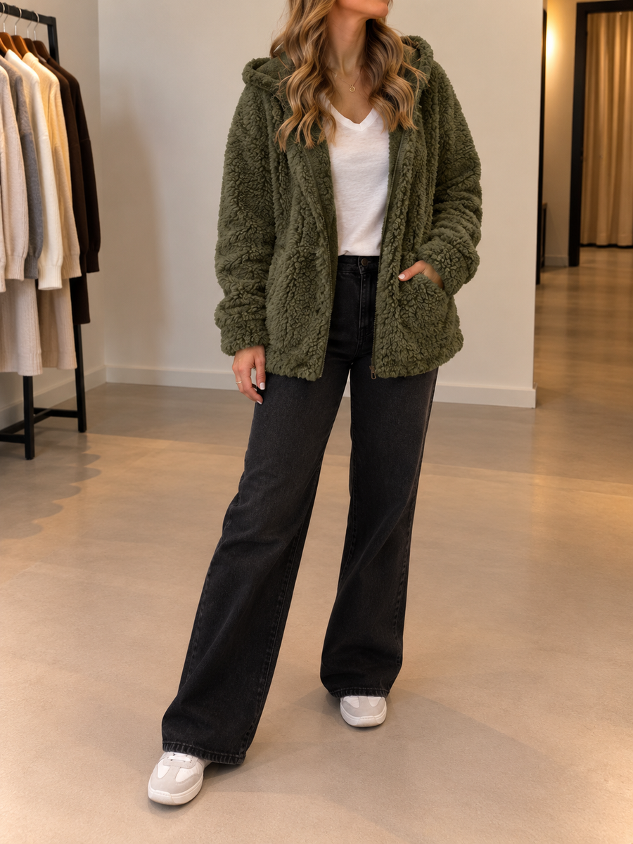 Carly Teddy-Fleecejacke