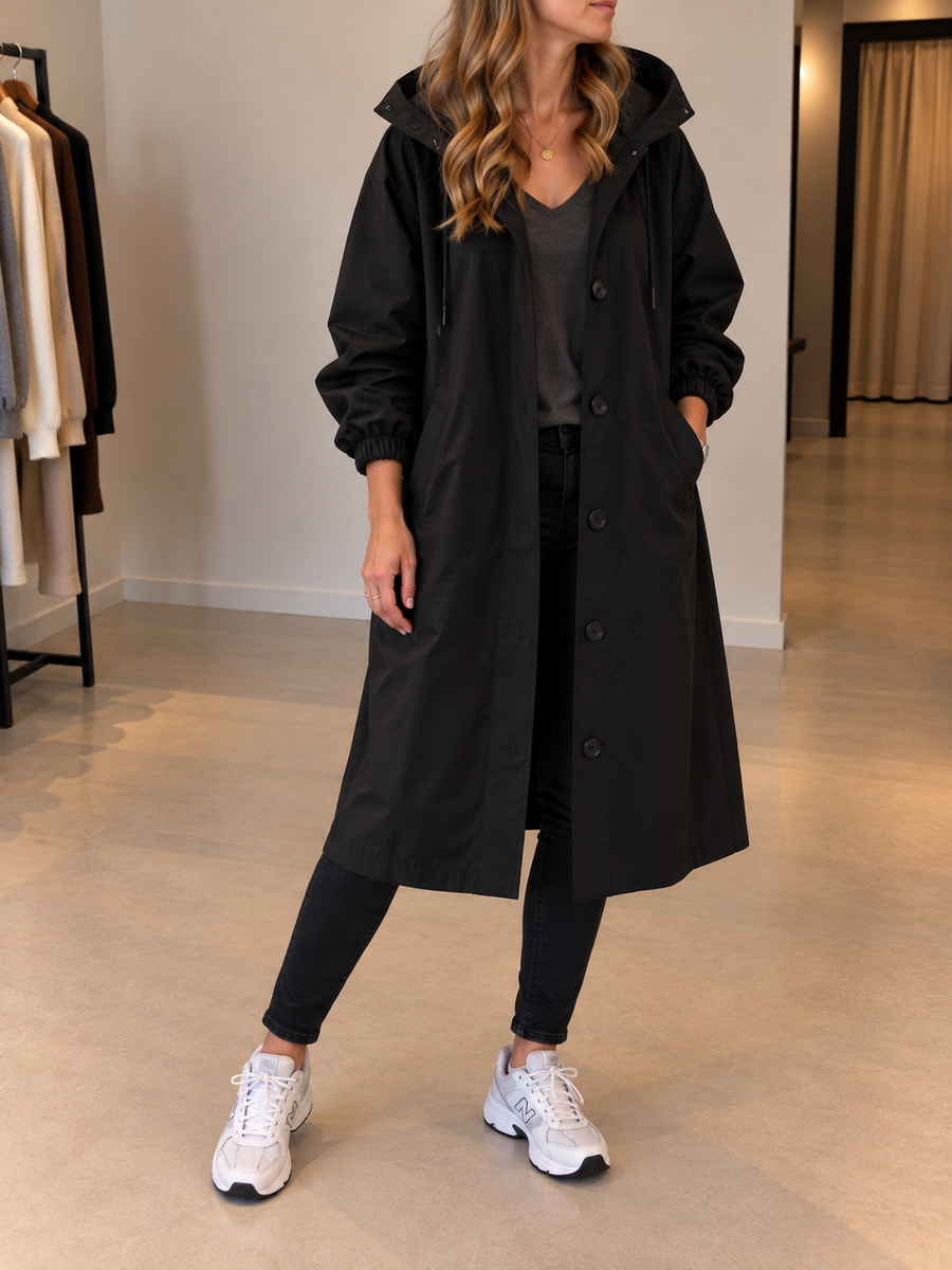 Vessa Trenchcoat mit Kapuze