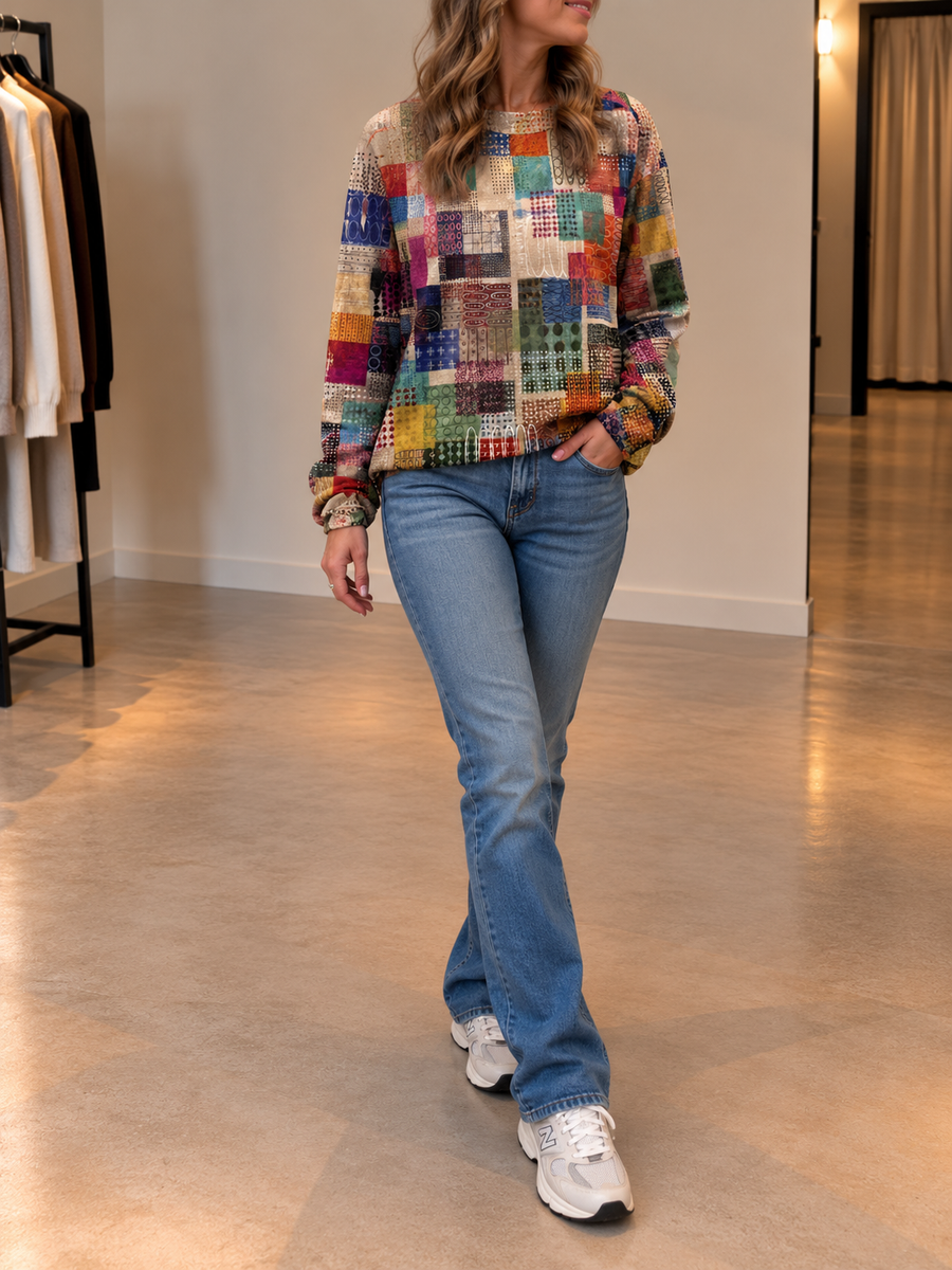Hedwig Patchwork-Pullover