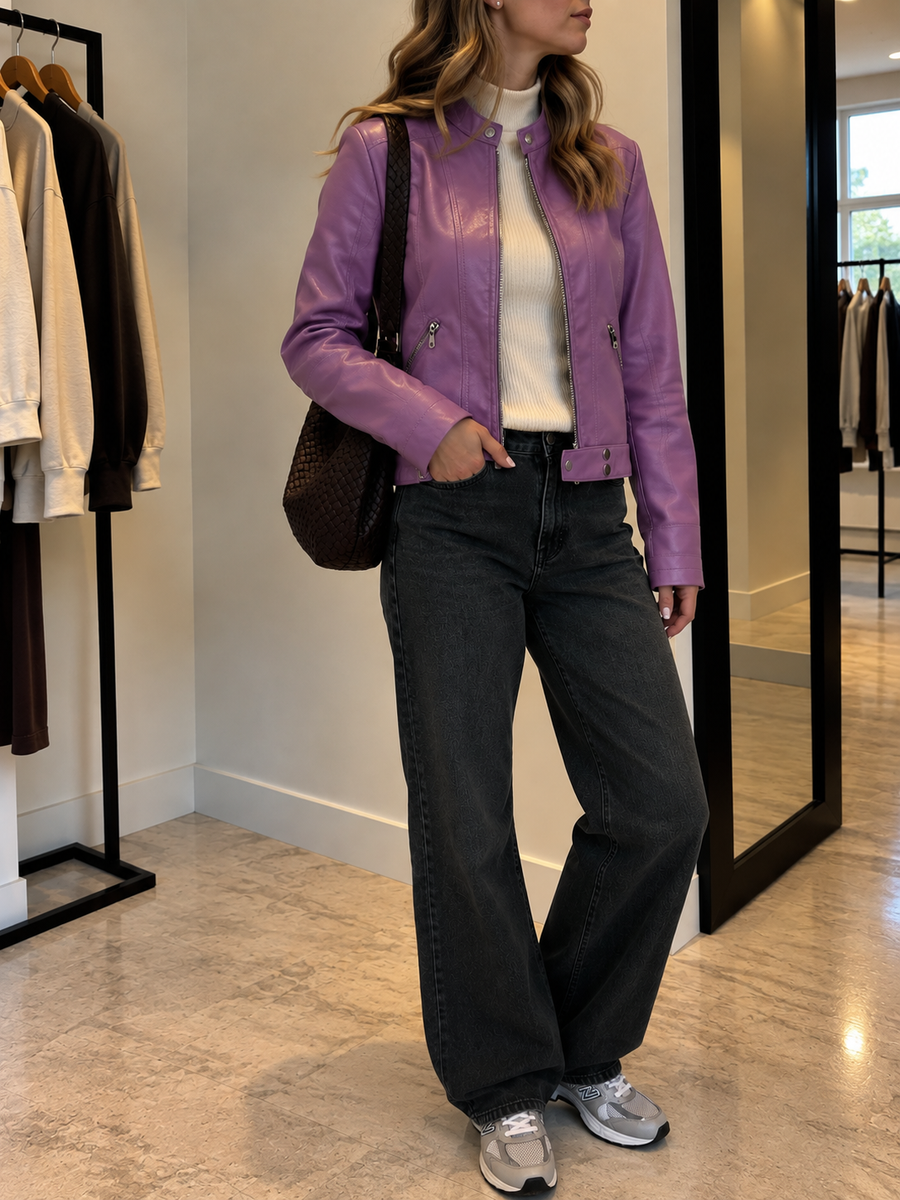 Fatima kurze Bikerjacke