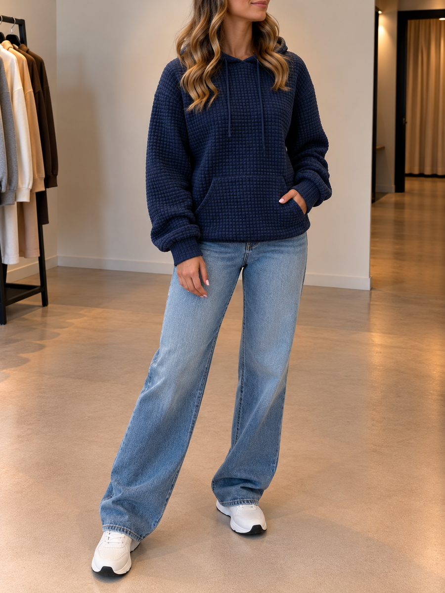 Kyra Pullover mit Waffelstrick