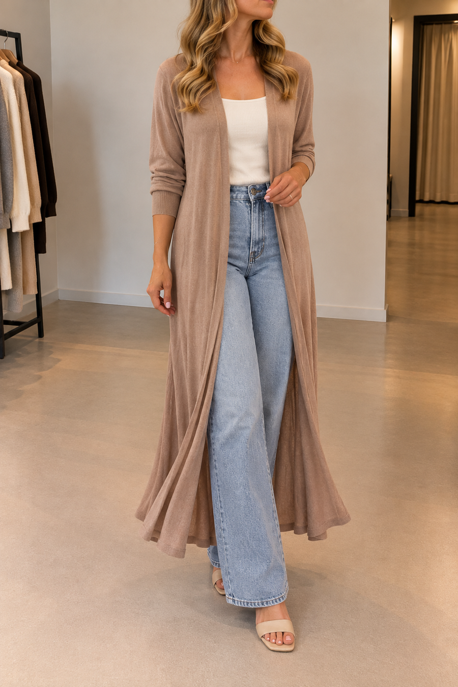 Mirelle lange Strickjacke