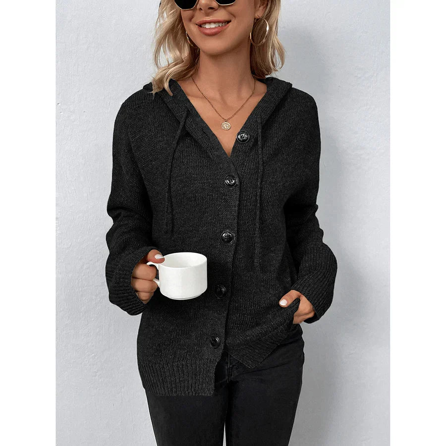 Jette Strickjacke mit Kapuze