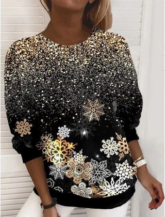 Helene Pullover mit Schneeflocken