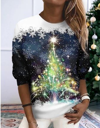 Helene Pullover mit Schneeflocken