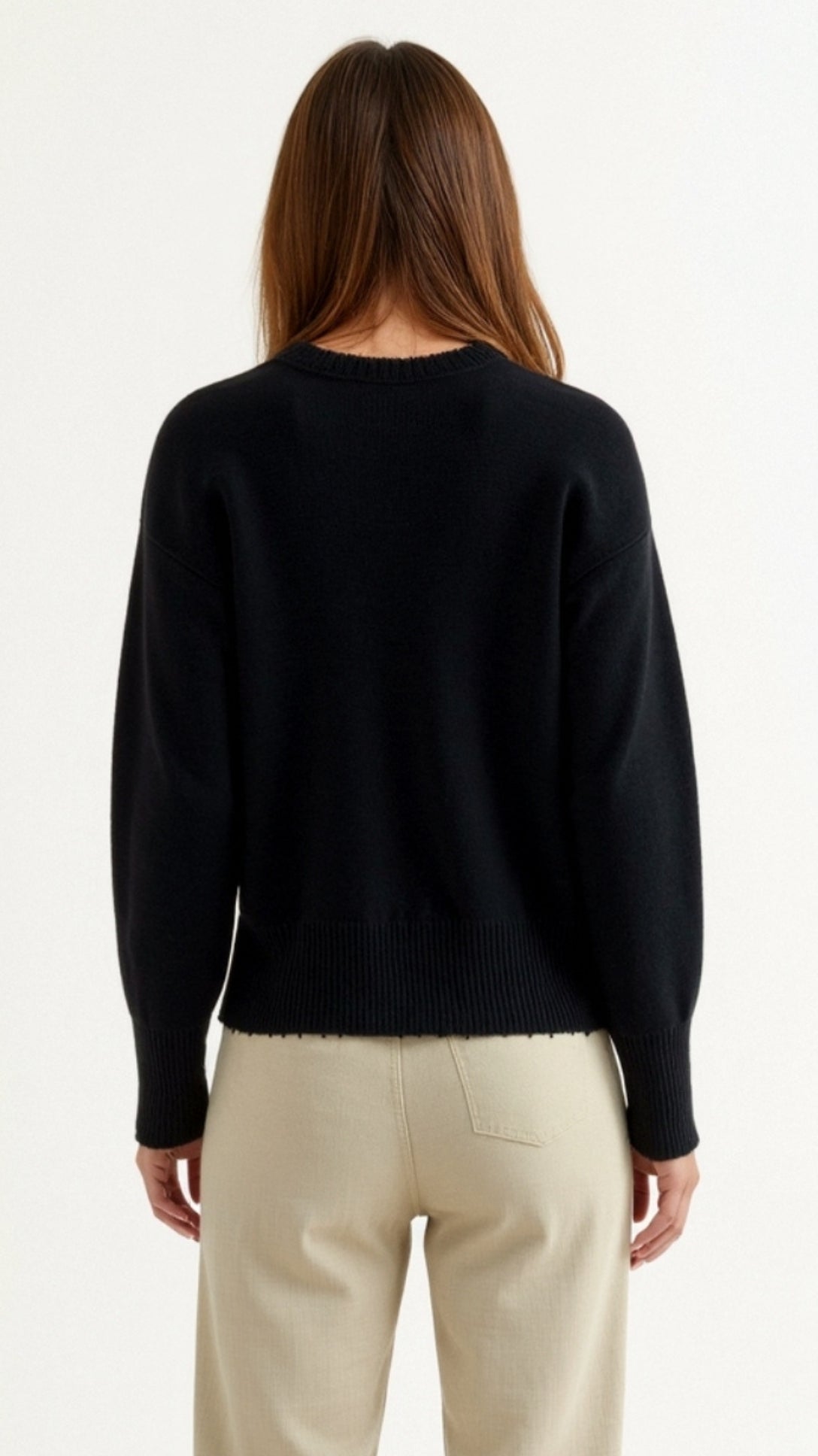 Caroline Strickjacke mit Perlenbesatz