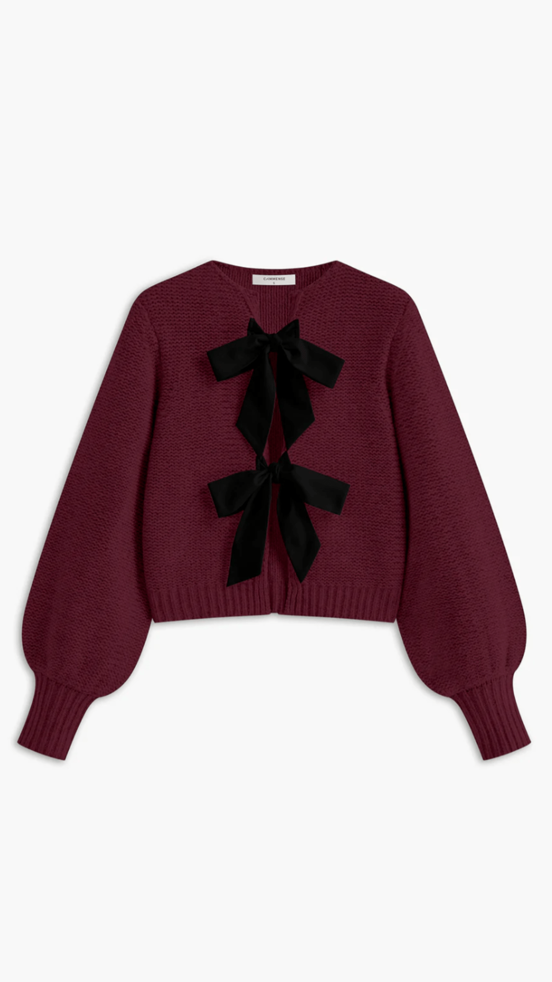 Cynthia Strickoberteil mit Schleife